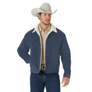 Wrangler | Ombre Blue Corduroy Sherpa Lined Jacket