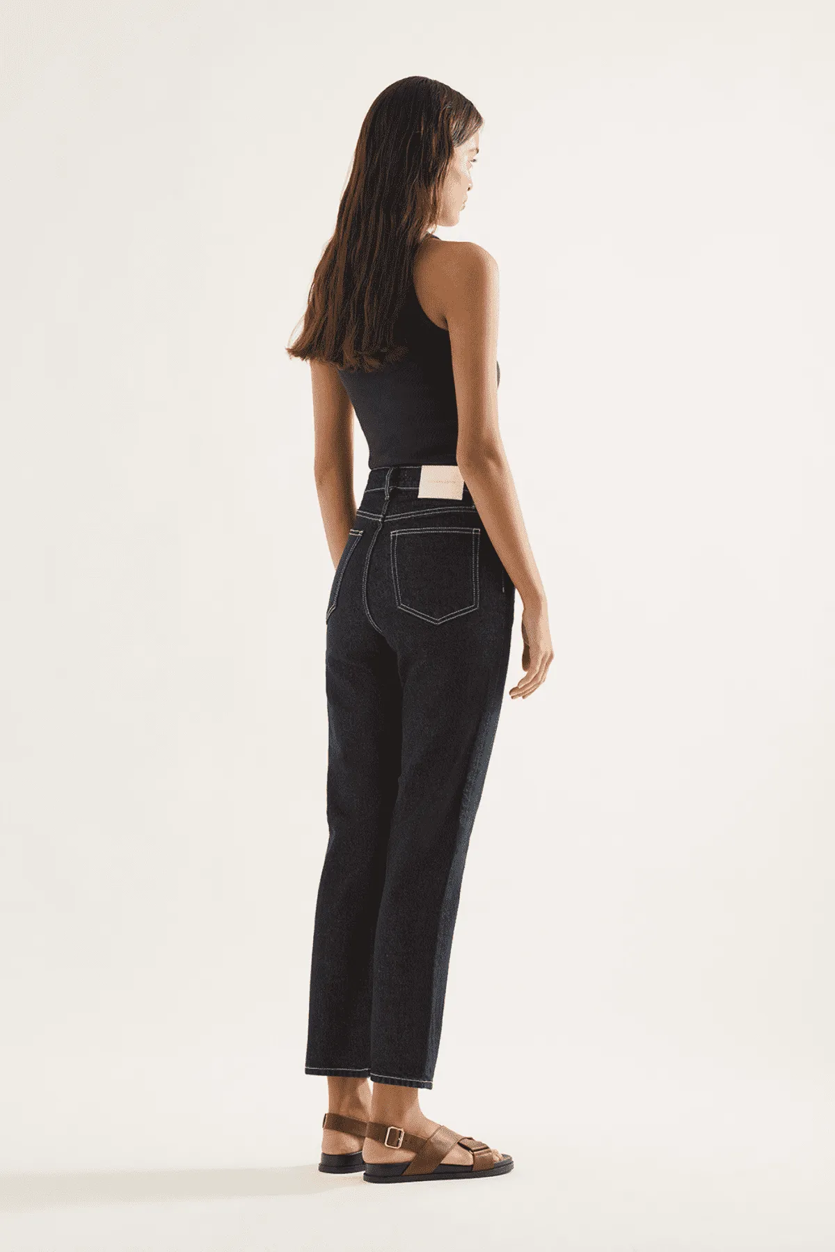 ZOE HIGH STRAIGHT CROP JEAN RINSE